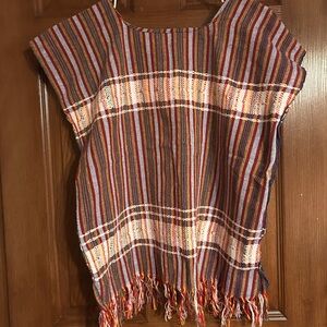Colorful Striped Woven Top